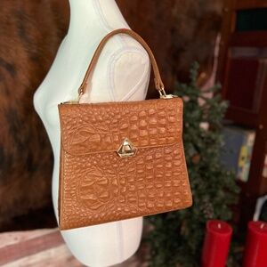 Zamponi Croc-Embossed Handbag – Excellent Condition